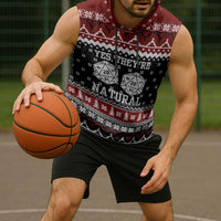 They Are Natural Christmas Sleeveless Hoodie Xmas Holiday Patterns - Wonder Print Shop