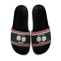 They Are Natural Christmas Slide Sandals Xmas Holiday Patterns - Wonder Print Shop