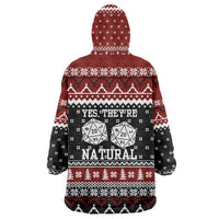 They Are Natural Christmas Wearable Blanket Hoodie Xmas Holiday Patterns - Wonder Print Shop