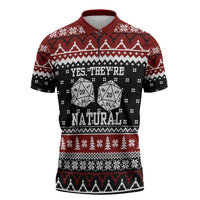 They Are Natural Christmas Zipper Polo Shirt Xmas Holiday Patterns - Wonder Print Shop