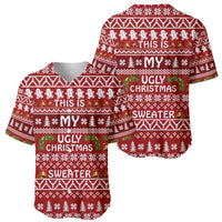 This Is My Christmas Baseball Jersey Xmas Holiday Patterns - Wonder Print Shop