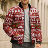 This Is My Christmas Bomber Puffer Jacket Xmas Holiday Patterns - Wonder Print Shop