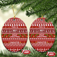 This Is My Christmas Ceramic Ornament Xmas Holiday Patterns - Wonder Print Shop
