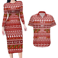 This Is My Christmas Couples Matching Long Sleeve Bodycon Dress and Hawaiian Shirt Xmas Holiday Patterns - Wonder Print Shop