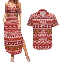 This Is My Christmas Couples Matching Summer Maxi Dress and Hawaiian Shirt Xmas Holiday Patterns - Wonder Print Shop