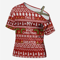 This Is My Christmas Cross Shoulder Shirt Xmas Holiday Patterns - Wonder Print Shop