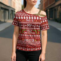 This Is My Christmas Cross Shoulder Shirt Xmas Holiday Patterns - Wonder Print Shop