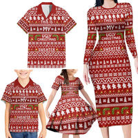 This Is My Christmas Family Matching Long Sleeve Bodycon Dress and Hawaiian Shirt Xmas Holiday Patterns - Wonder Print Shop