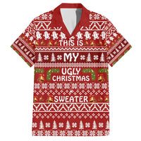 This Is My Christmas Family Matching Off The Shoulder Long Sleeve Dress and Hawaiian Shirt Xmas Holiday Patterns - Wonder Print Shop