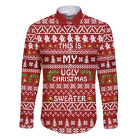 This Is My Christmas Family Matching Off The Shoulder Long Sleeve Dress and Hawaiian Shirt Xmas Holiday Patterns - Wonder Print Shop