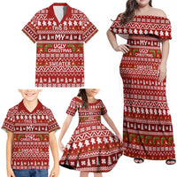 This Is My Christmas Family Matching Off Shoulder Maxi Dress and Hawaiian Shirt Xmas Holiday Patterns - Wonder Print Shop