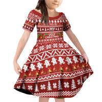 This Is My Christmas Family Matching Off Shoulder Short Dress and Hawaiian Shirt Xmas Holiday Patterns - Wonder Print Shop