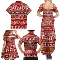This Is My Christmas Family Matching Summer Maxi Dress and Hawaiian Shirt Xmas Holiday Patterns - Wonder Print Shop
