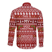 This Is My Christmas Long Sleeve Button Shirt Xmas Holiday Patterns - Wonder Print Shop