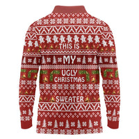 This Is My Christmas Long Sleeve Polo Shirt Xmas Holiday Patterns - Wonder Print Shop