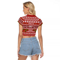 This Is My Christmas Raglan Cropped T Shirt Xmas Holiday Patterns - Wonder Print Shop