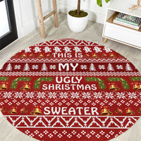 This Is My Christmas Round Carpet Xmas Holiday Patterns - Wonder Print Shop