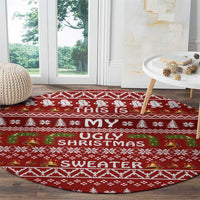 This Is My Christmas Round Carpet Xmas Holiday Patterns - Wonder Print Shop