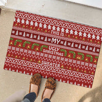 This Is My Christmas Rubber Doormat Xmas Holiday Patterns - Wonder Print Shop
