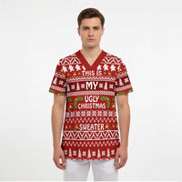 This Is My Christmas Scrub Top Xmas Holiday Patterns - Wonder Print Shop
