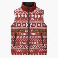 This Is My Christmas Sleeveless Puffer Jacket Xmas Holiday Patterns - Wonder Print Shop