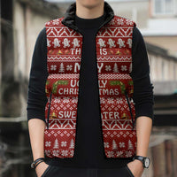 This Is My Christmas Sleeveless Puffer Jacket Xmas Holiday Patterns - Wonder Print Shop