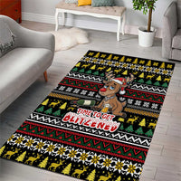 Time To Get Blitzened Christmas Area Rug Xmas Holiday Patterns - Wonder Print Shop