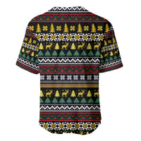 Time To Get Blitzened Christmas Baseball Jersey Xmas Holiday Patterns - Wonder Print Shop