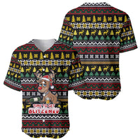 Time To Get Blitzened Christmas Baseball Jersey Xmas Holiday Patterns - Wonder Print Shop
