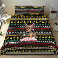 Time To Get Blitzened Christmas Bedding Set Xmas Holiday Patterns - Wonder Print Shop