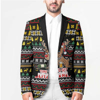 Time To Get Blitzened Christmas Blazer Xmas Holiday Patterns - Wonder Print Shop