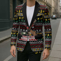 Time To Get Blitzened Christmas Blazer Xmas Holiday Patterns - Wonder Print Shop