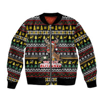 Time To Get Blitzened Christmas Bomber Jacket Xmas Holiday Patterns - Wonder Print Shop