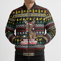 Time To Get Blitzened Christmas Bomber Puffer Jacket Xmas Holiday Patterns - Wonder Print Shop
