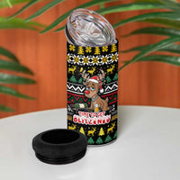 Time To Get Blitzened Christmas 4 in 1 Can Cooler Tumbler Xmas Holiday Patterns - Wonder Print Shop