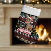 Time To Get Blitzened Christmas Stocking Xmas Holiday Patterns - Wonder Print Shop