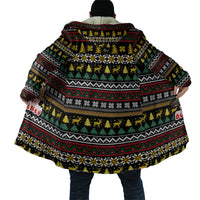 Time To Get Blitzened Christmas Cloak Xmas Holiday Patterns - Wonder Print Shop