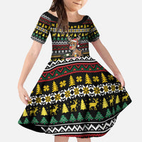 Time To Get Blitzened Christmas Family Matching Short Sleeve Bodycon Dress and Hawaiian Shirt Xmas Holiday Patterns - Wonder Print Shop