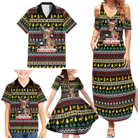 Time To Get Blitzened Christmas Family Matching Summer Maxi Dress and Hawaiian Shirt Xmas Holiday Patterns - Wonder Print Shop