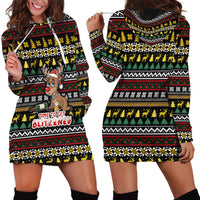 Time To Get Blitzened Christmas Hoodie Dress Xmas Holiday Patterns - Wonder Print Shop