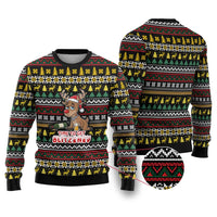 Time To Get Blitzened Christmas Ugly Christmas Sweater Xmas Holiday Patterns - Wonder Print Shop