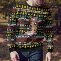 Time To Get Blitzened Christmas Ugly Christmas Sweater Xmas Holiday Patterns - Wonder Print Shop