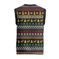 Time To Get Blitzened Christmas Knitted V-Neck Vest Xmas Holiday Patterns - Wonder Print Shop