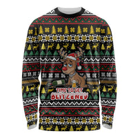 Time To Get Blitzened Christmas Long Sleeve Shirt Xmas Holiday Patterns - Wonder Print Shop