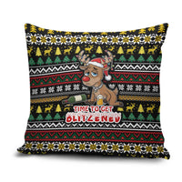 Time To Get Blitzened Christmas Pillow Cover Xmas Holiday Patterns - Wonder Print Shop