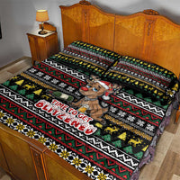 Time To Get Blitzened Christmas Quilt Bed Set Xmas Holiday Patterns - Wonder Print Shop