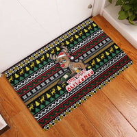Time To Get Blitzened Christmas Rubber Doormat Xmas Holiday Patterns - Wonder Print Shop