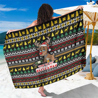 Time To Get Blitzened Christmas Sarong Xmas Holiday Patterns - Wonder Print Shop