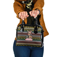 Time To Get Blitzened Christmas Shoulder Handbag Xmas Holiday Patterns - Wonder Print Shop