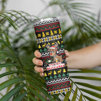 Time To Get Blitzened Christmas Skinny Tumbler Xmas Holiday Patterns - Wonder Print Shop